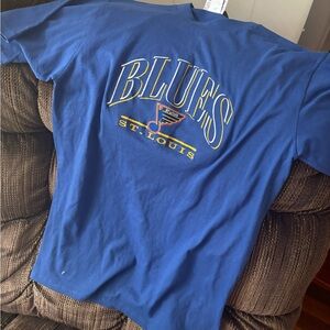 Vintage St. Louis blues nhl chalkline tee